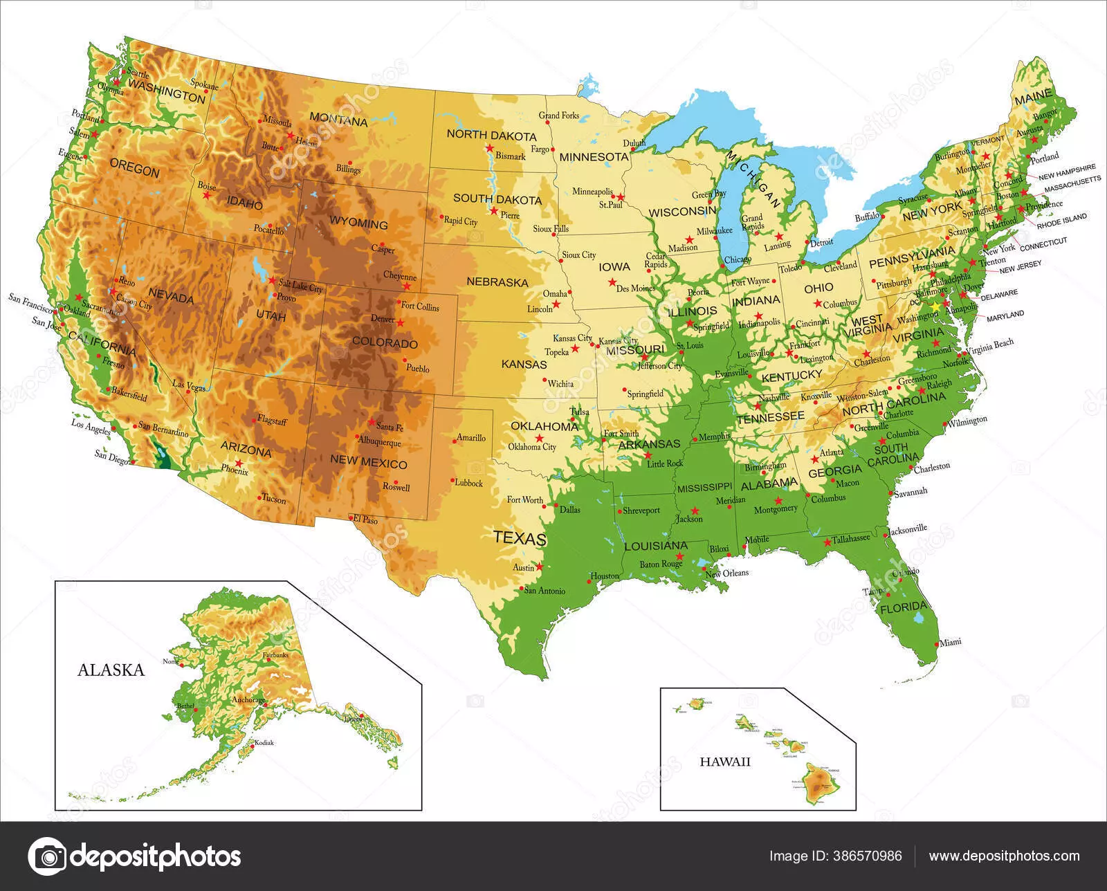 Depositphotos 386570986 Stock Illustration United States America Highly Detailed